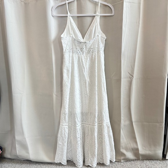 Simplee Eyelet Lace Maxi Dress XS Babydoll Coquette Cottagecore Romantic 19773 - Picture 2 of 12